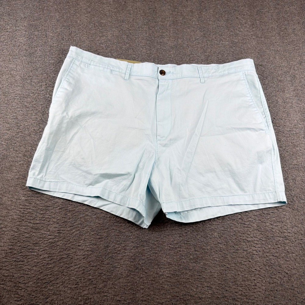 Goodfellow & Co Every Wear Shorts Men's 42 Light Blue 5" Inseam Chino Flat Front